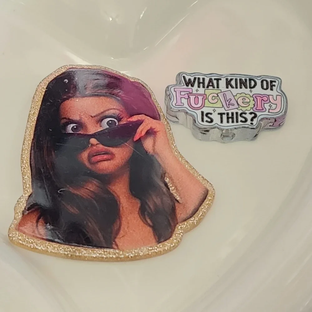 Spicy Flatback Focal Bead Keychain Crafts What Kind of F*ckery is This Magnet